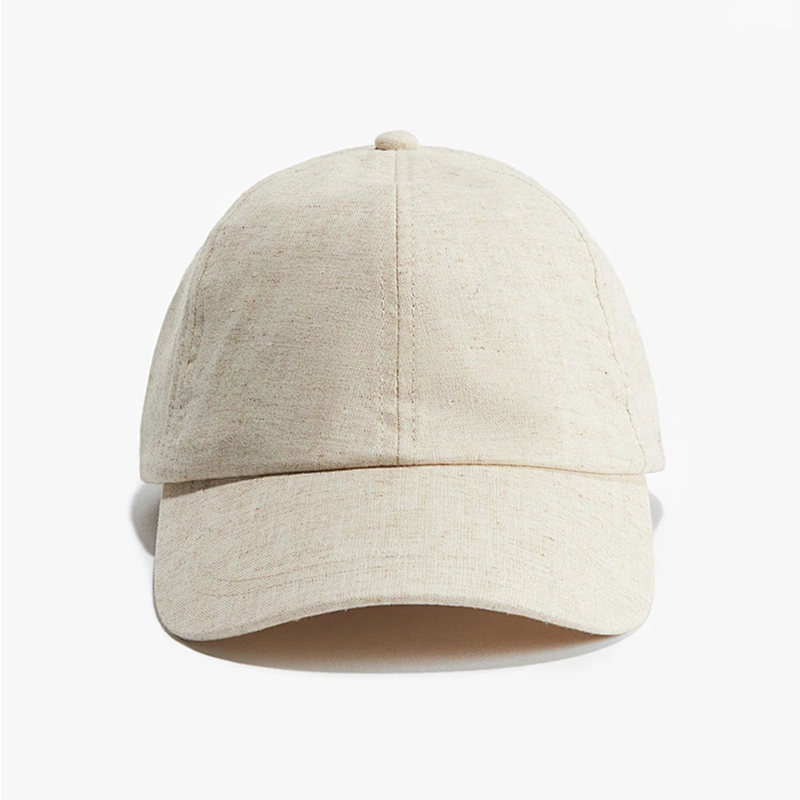 natural linen cotton dad hat